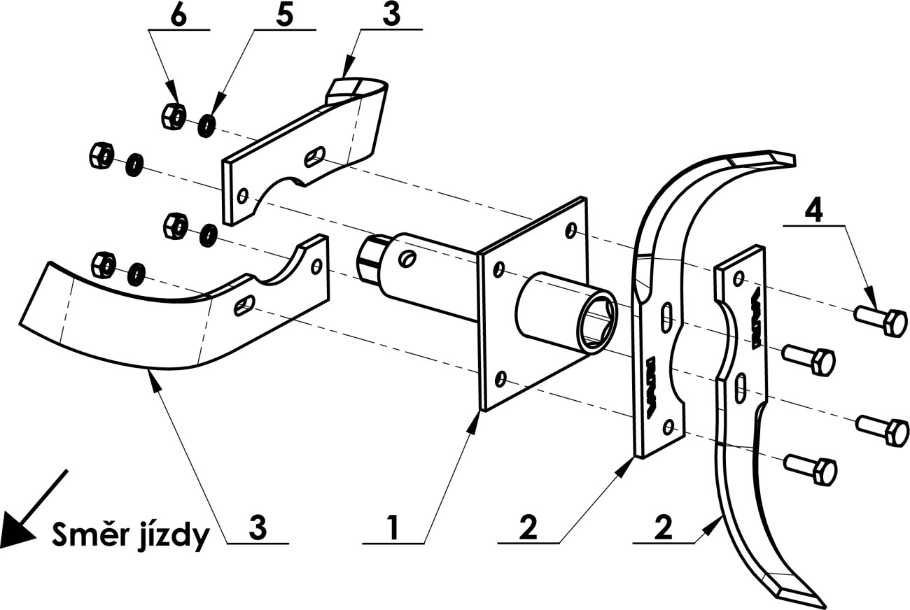 Hvezdice AKY-357 uhlova prava