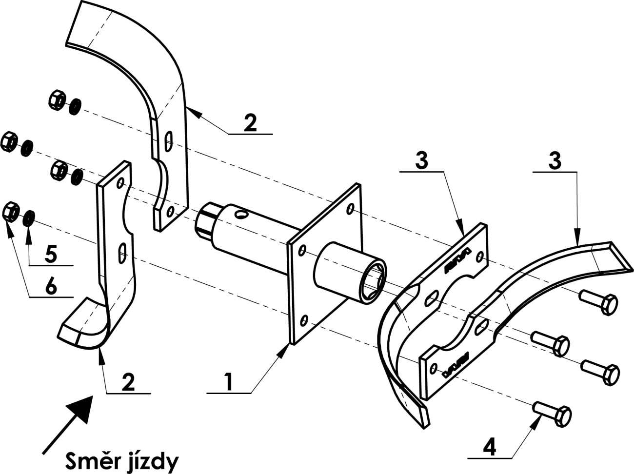 Hvezdice AKY-357 rovna leva