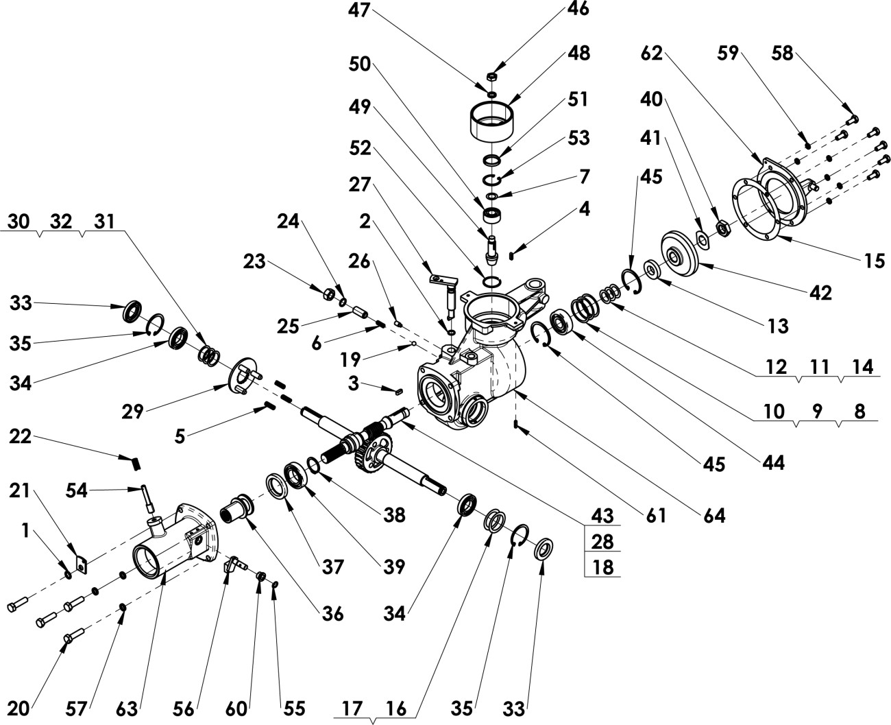 Skříň převodová DSK-316.1VN