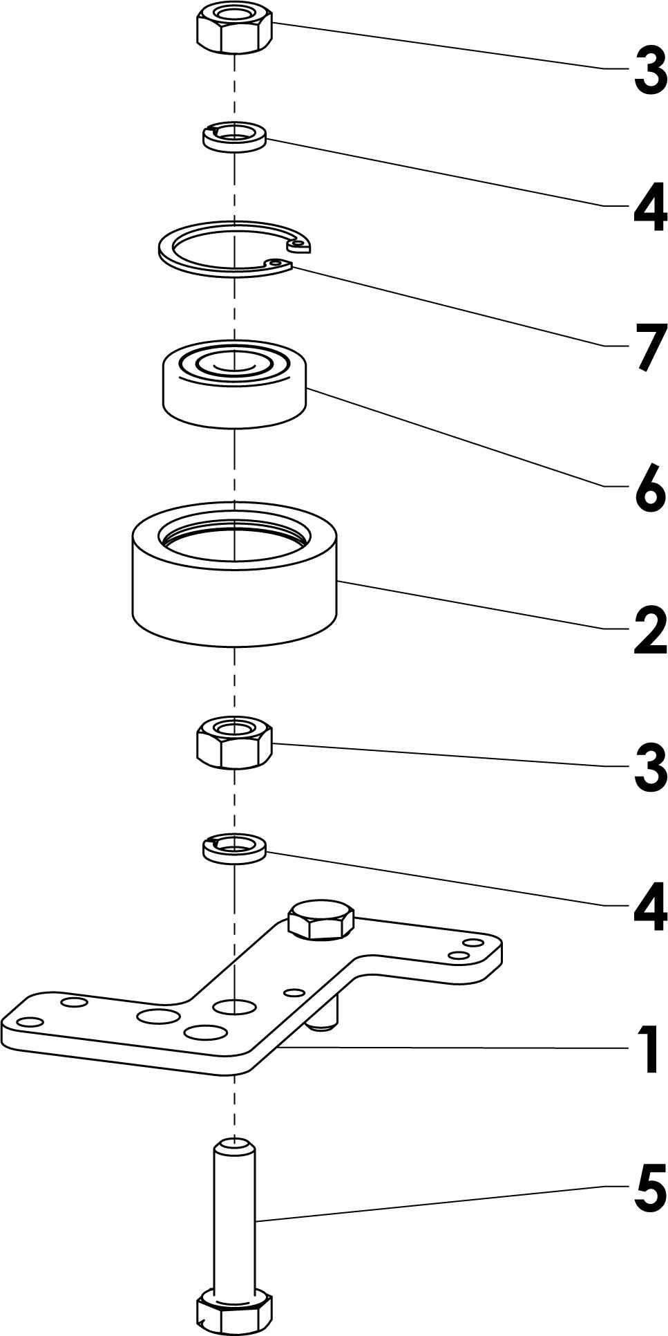 Kladka napínáku řemene