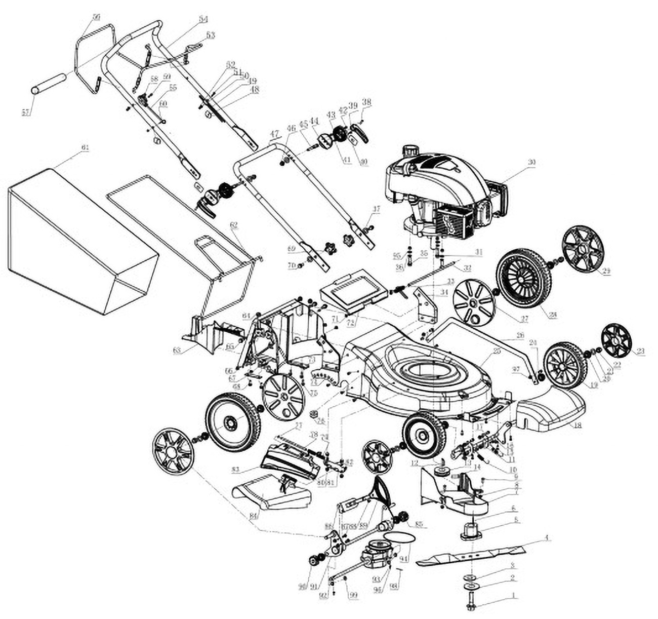 ABG 590 Motorová sekačka