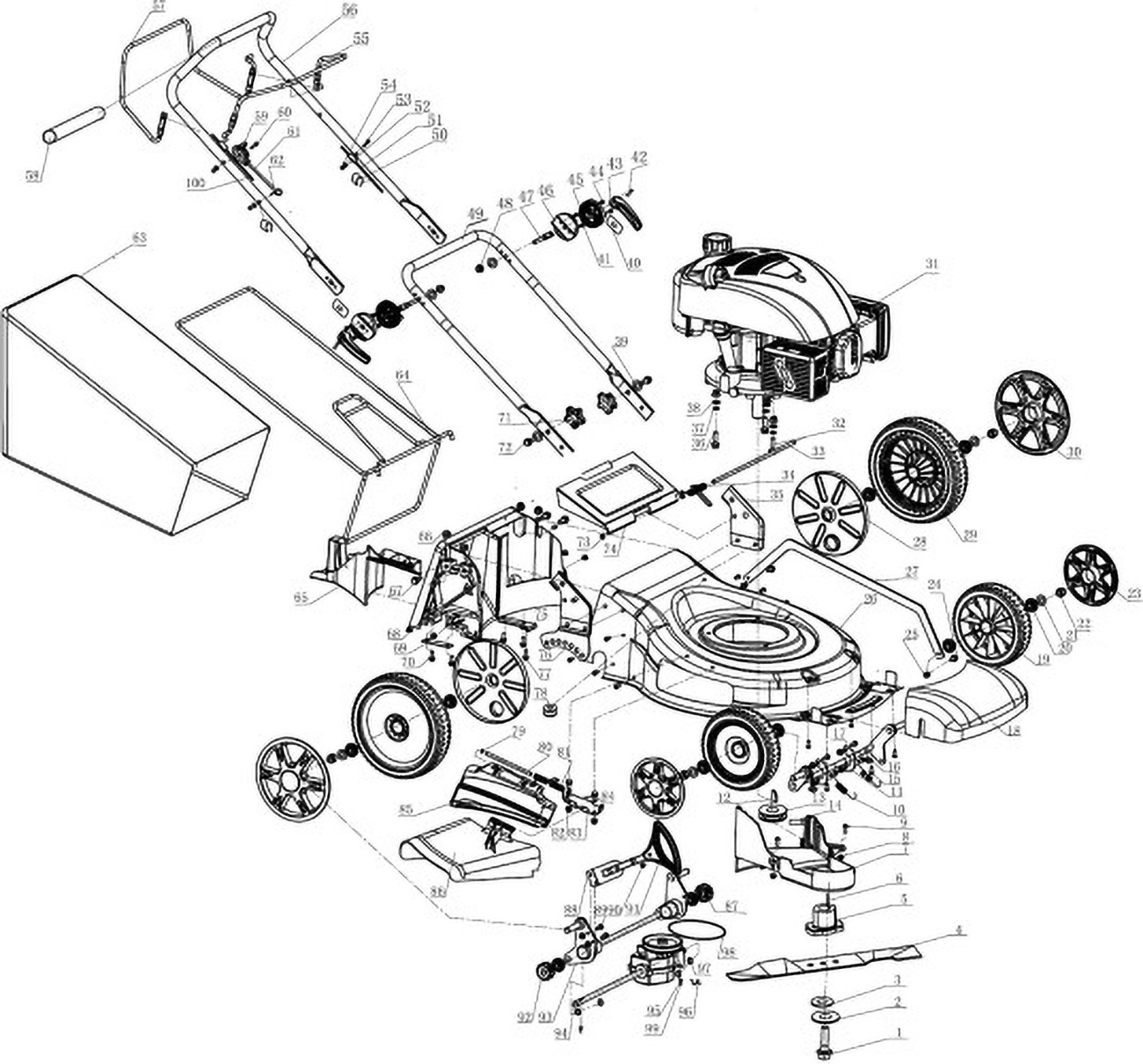 ABG 495 Motorová sekačka