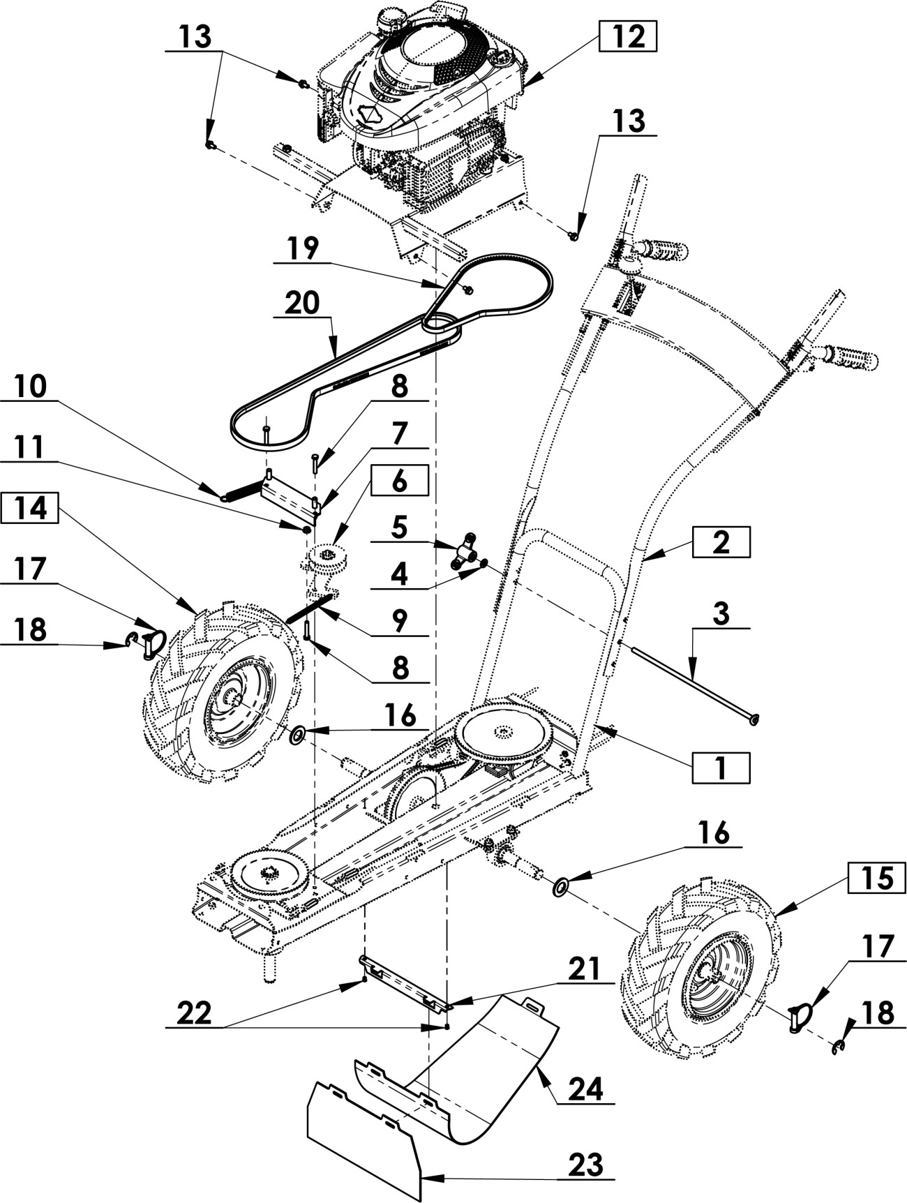 Podvozek jednoúčelový Briggs