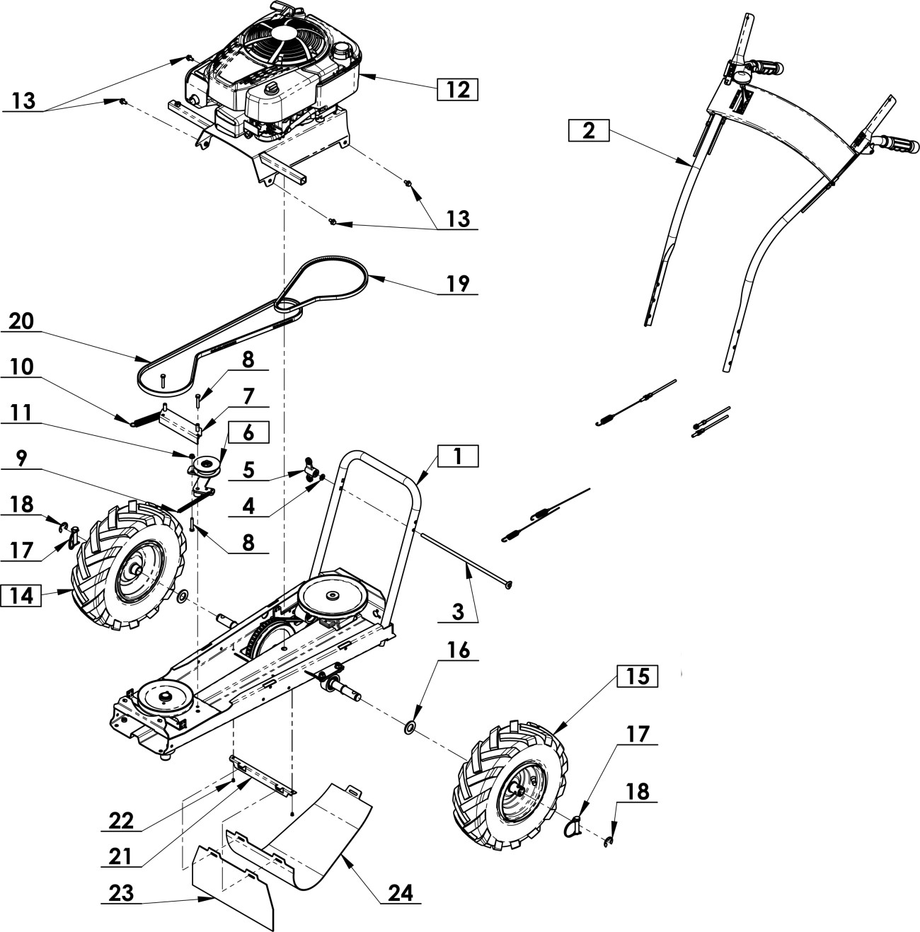 Podvozek jednoúčelový B