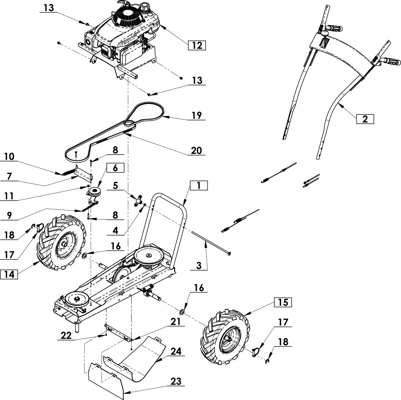 Podvozek jednoúčelový Zongshen