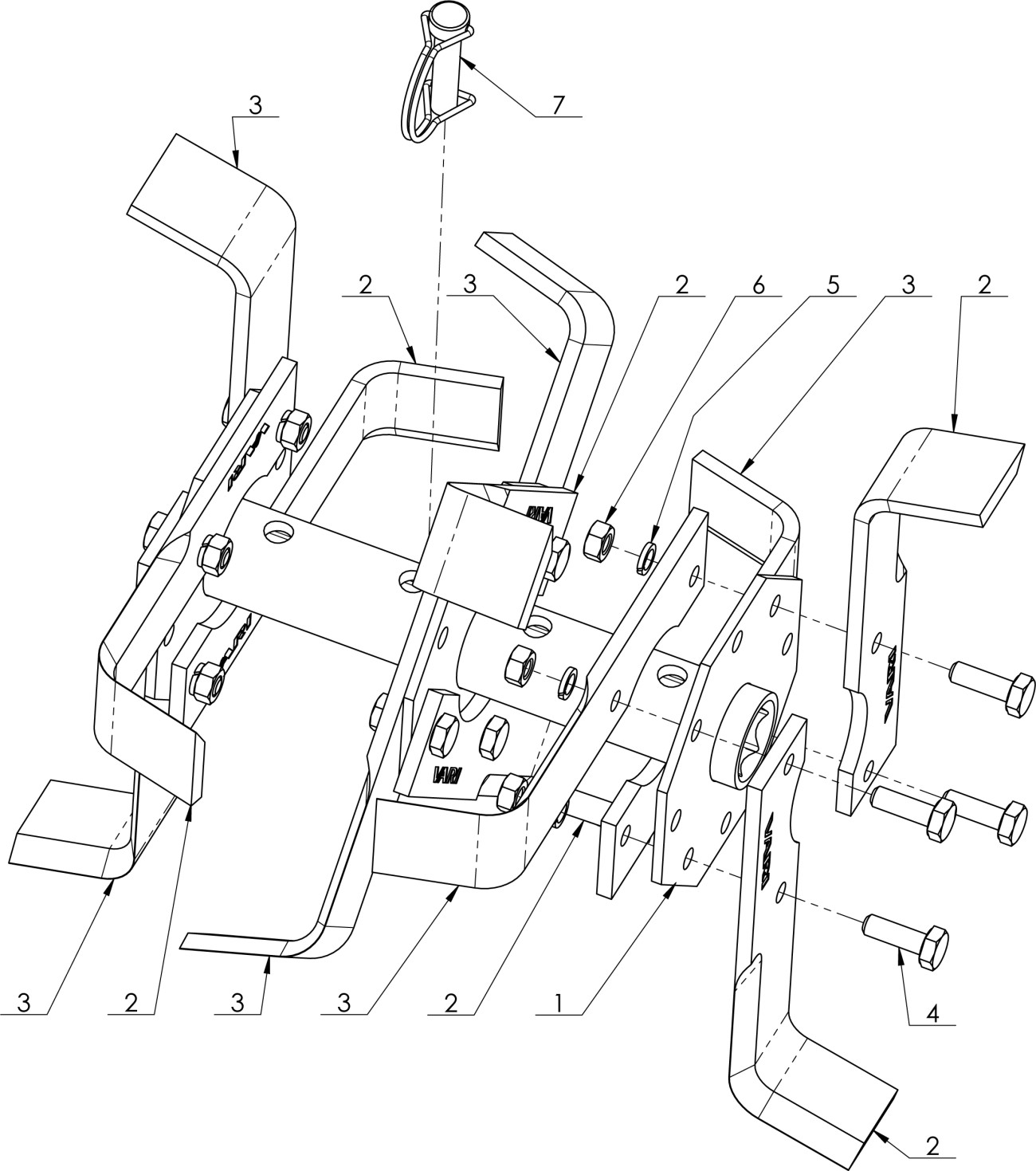 Hvězdice KUR trojitá