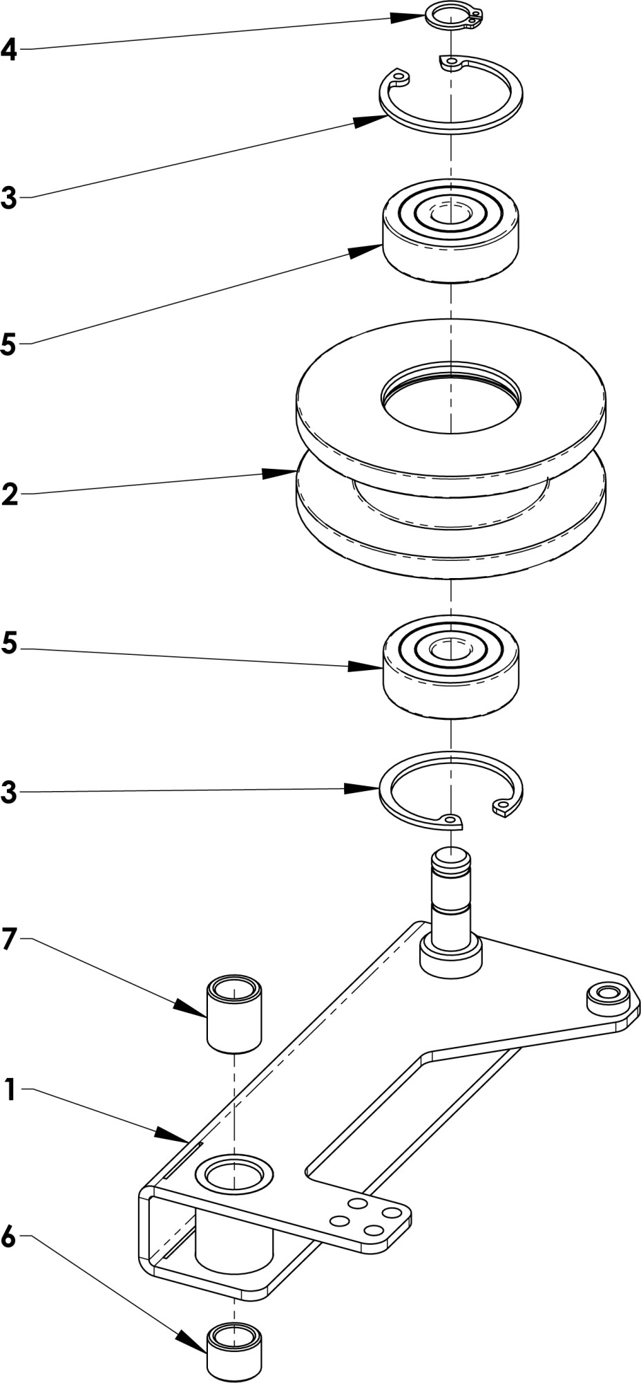 Kladka pohonu disků