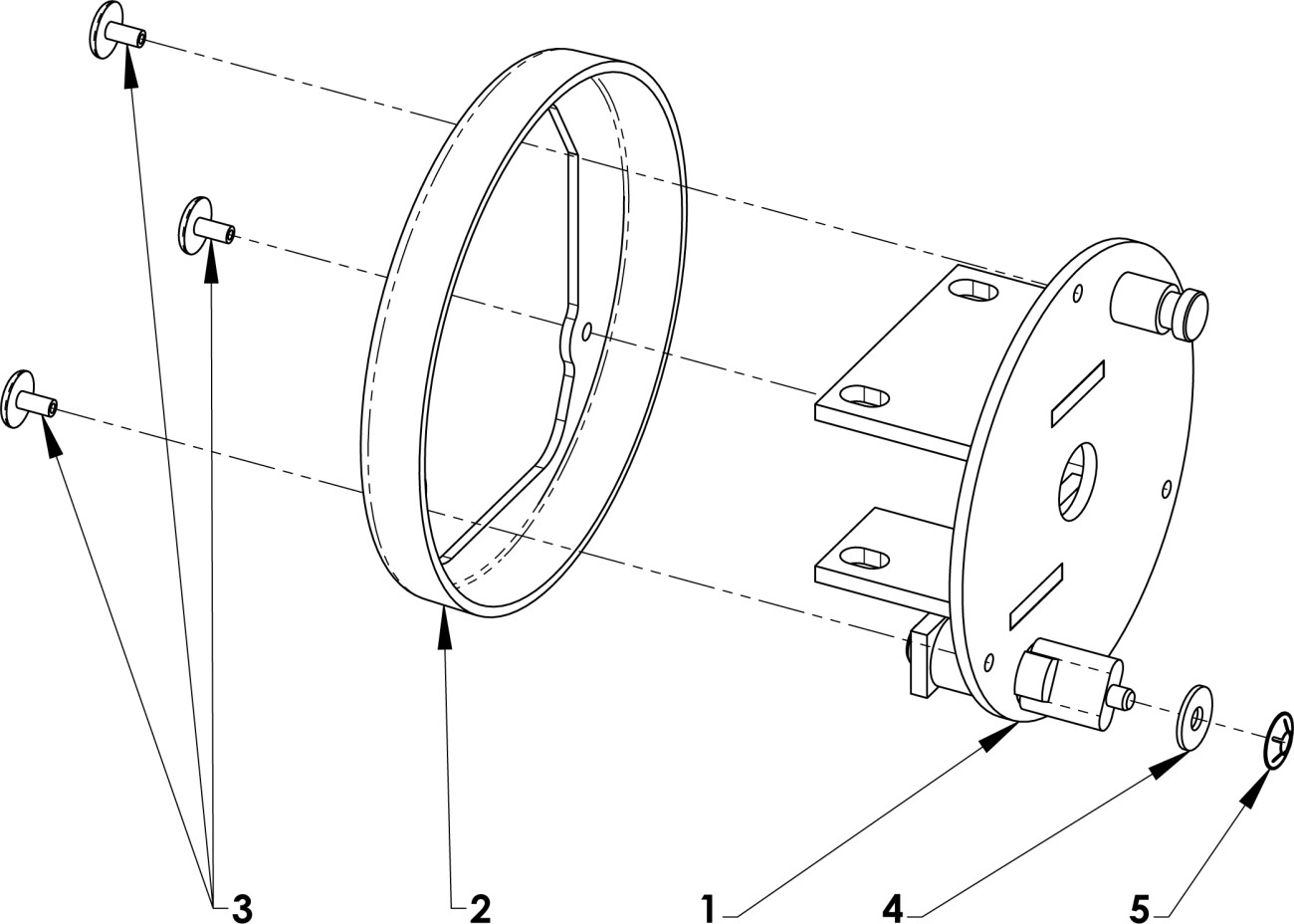 Brzdový štít levý úplný
