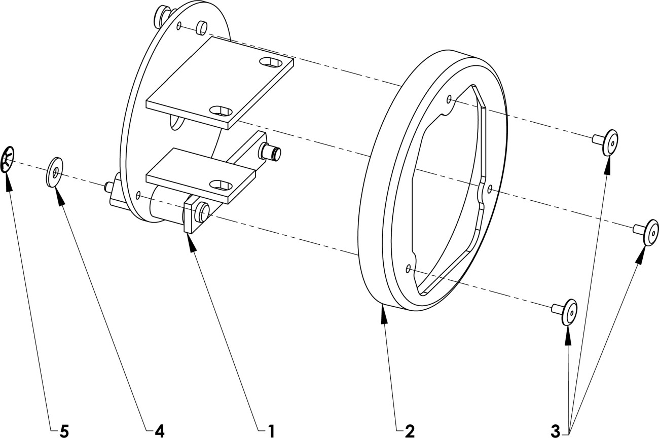 Brzdový štít pravý úplný
