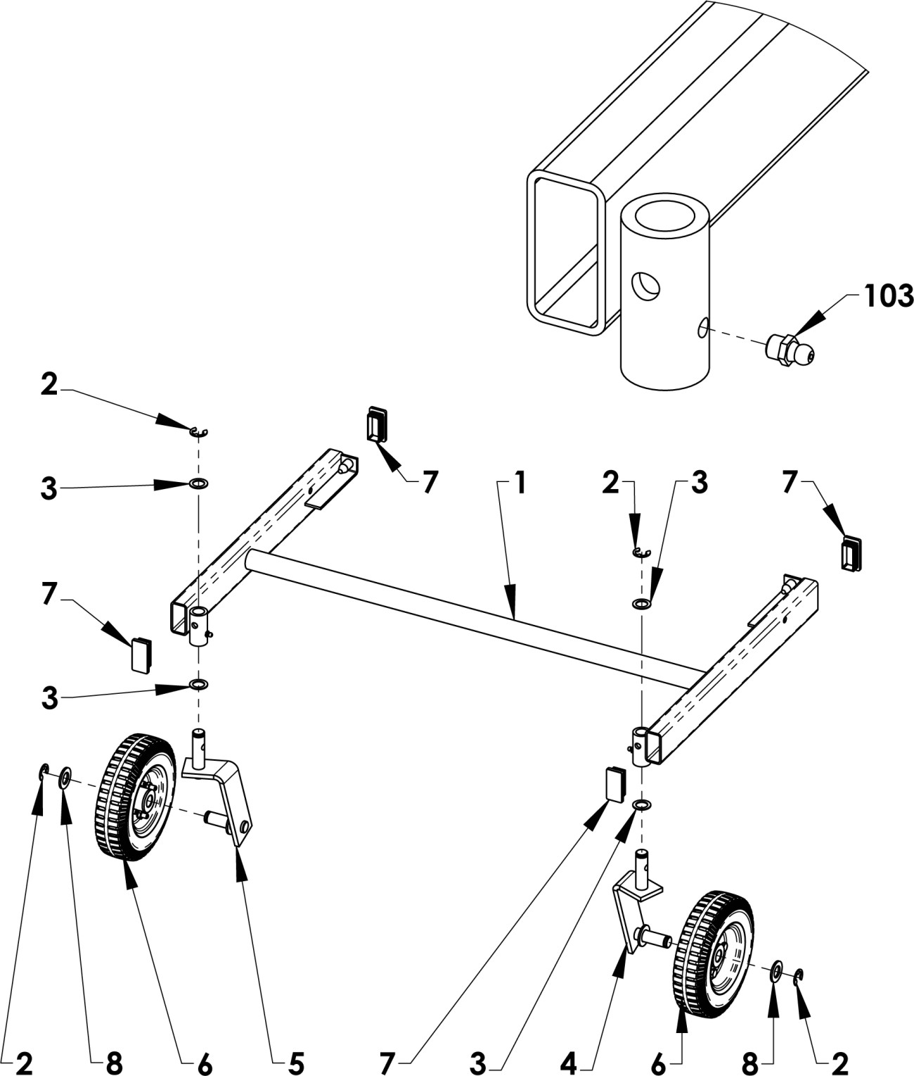 4241 Vodící kola BDR-1200