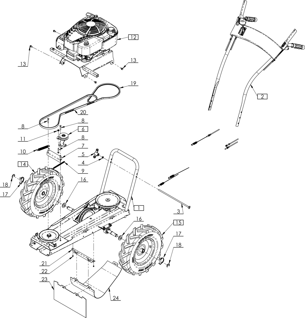 Podvozek multifunkce B&S MaX