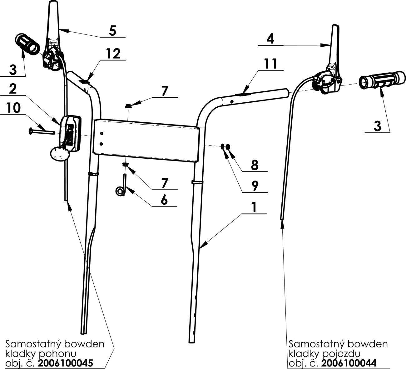 Řídítka kompletní
