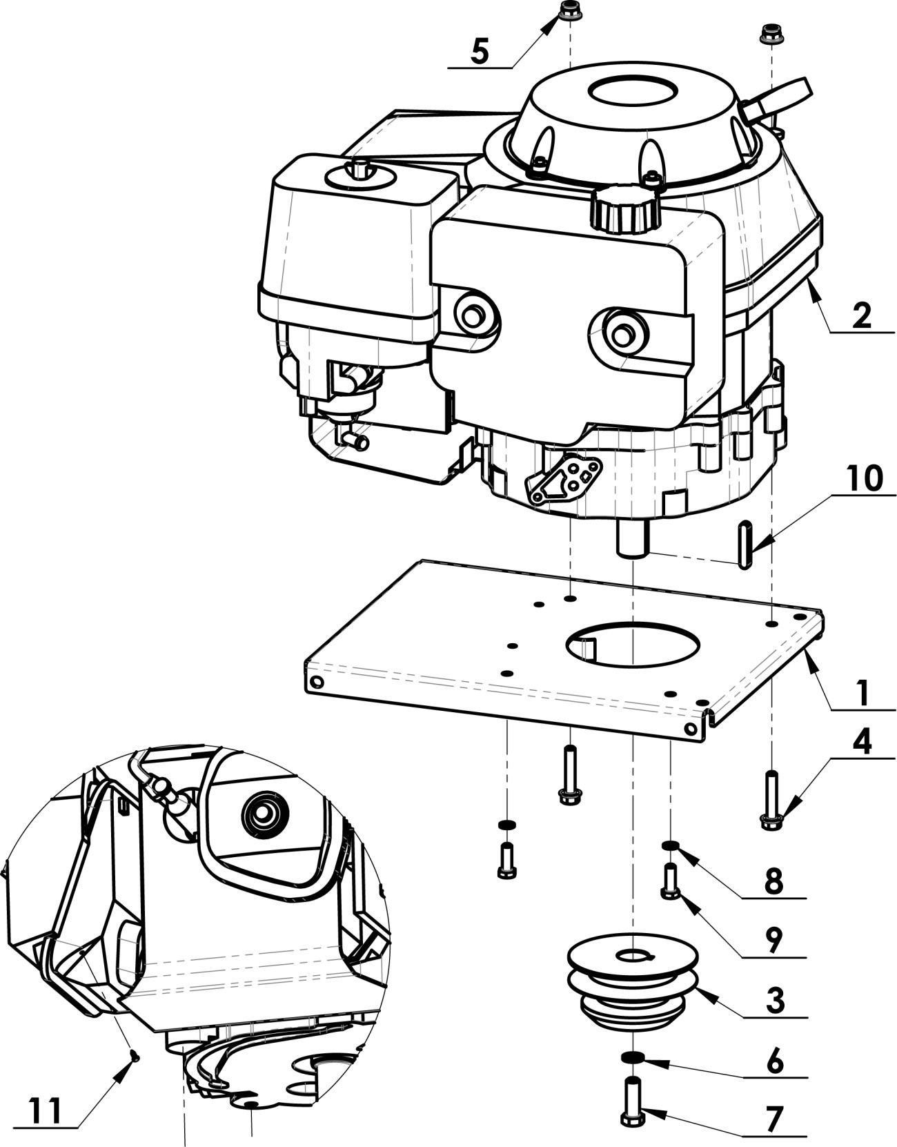 Motor úplný F-700H