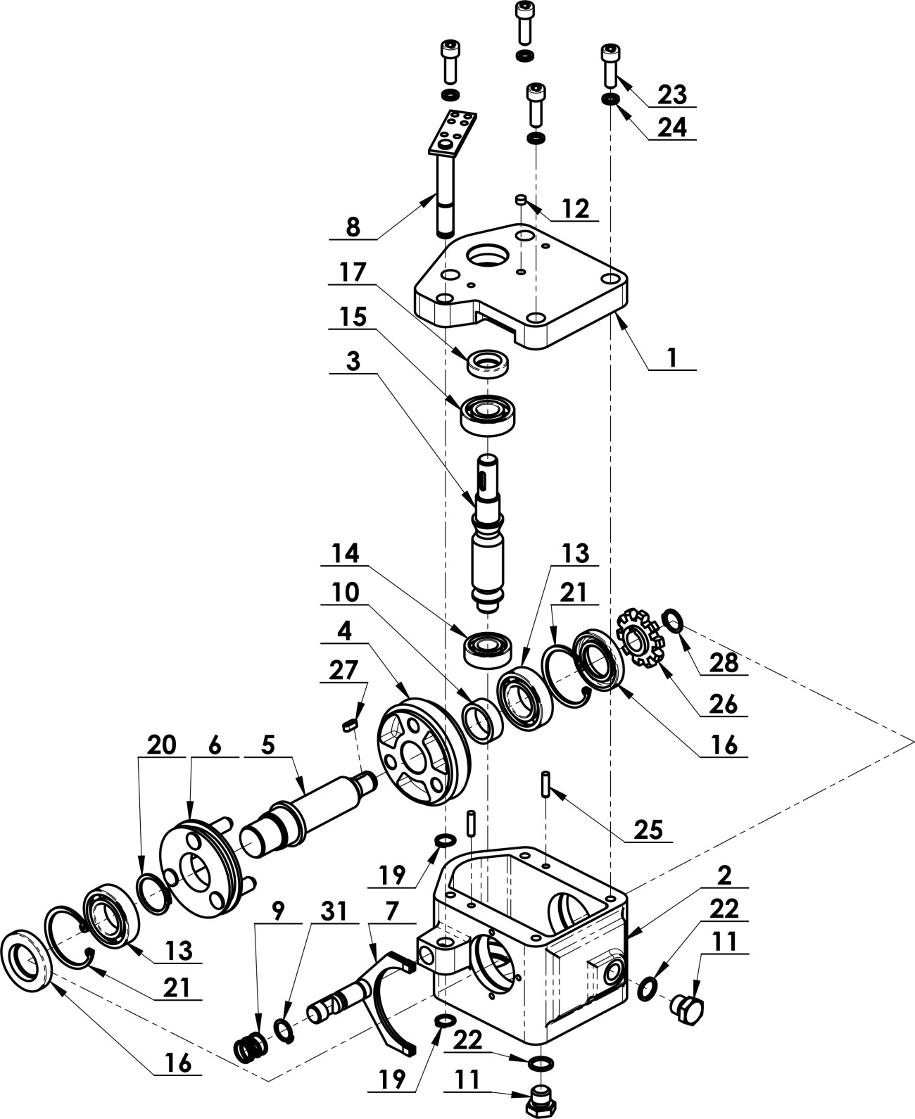 Převodovka F-530.1 úplná