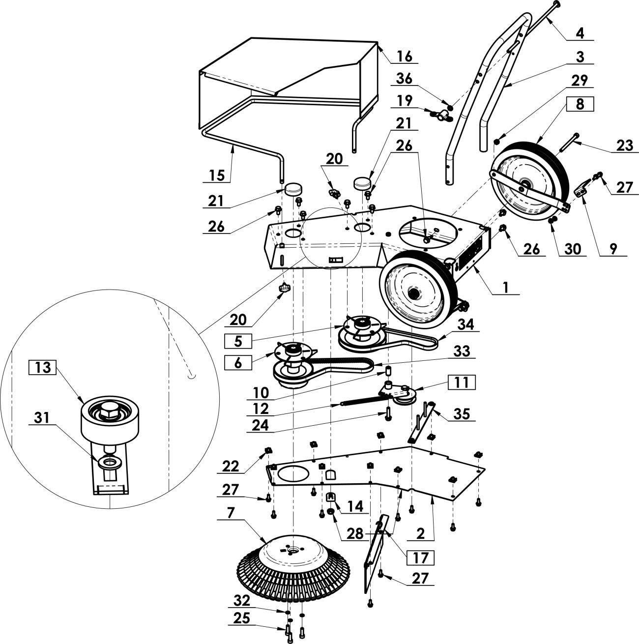 Odstraňovač plevele B-35 základ