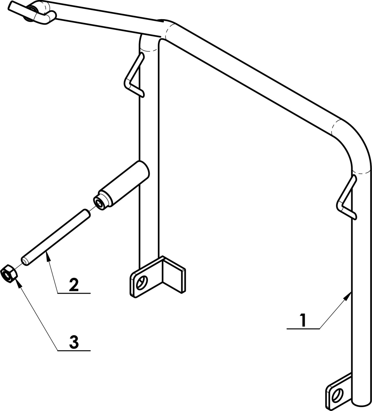 Sklopný rám sestava