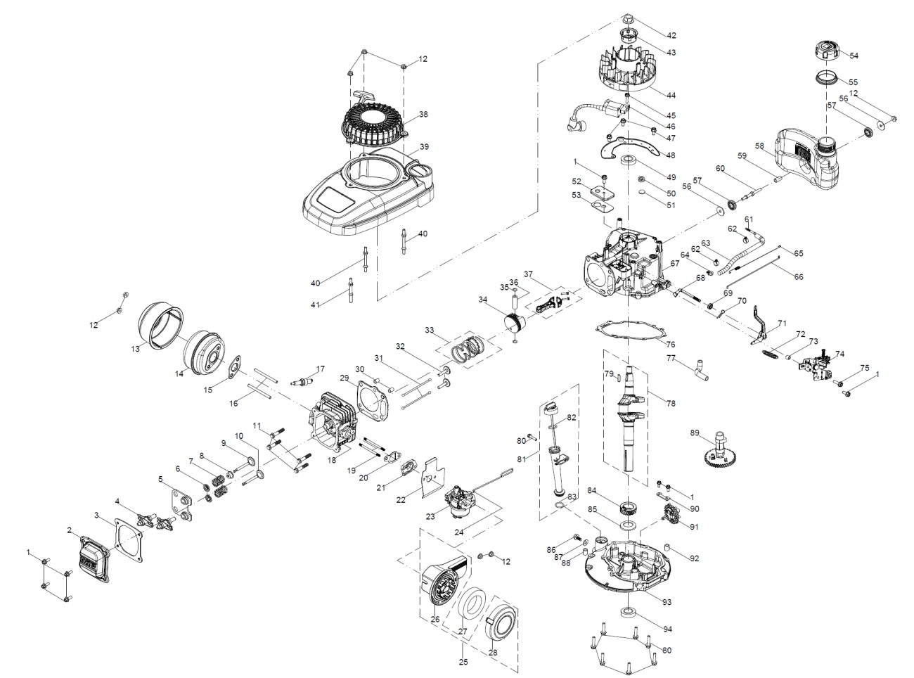 MOTOR ZONGSHEN XP140 (CZ)