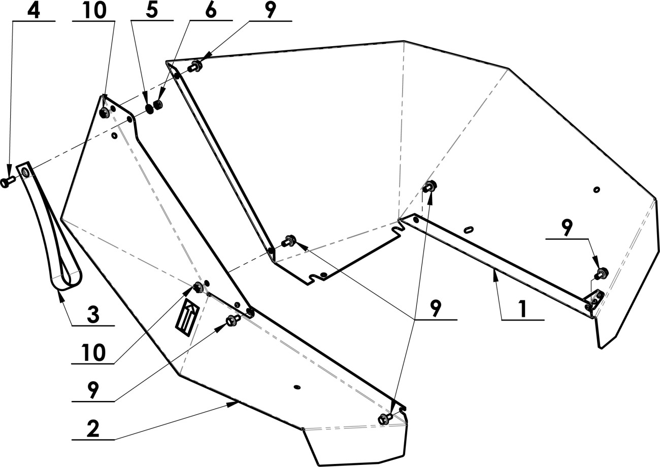 Kryt úplný (poutko) - hexagon