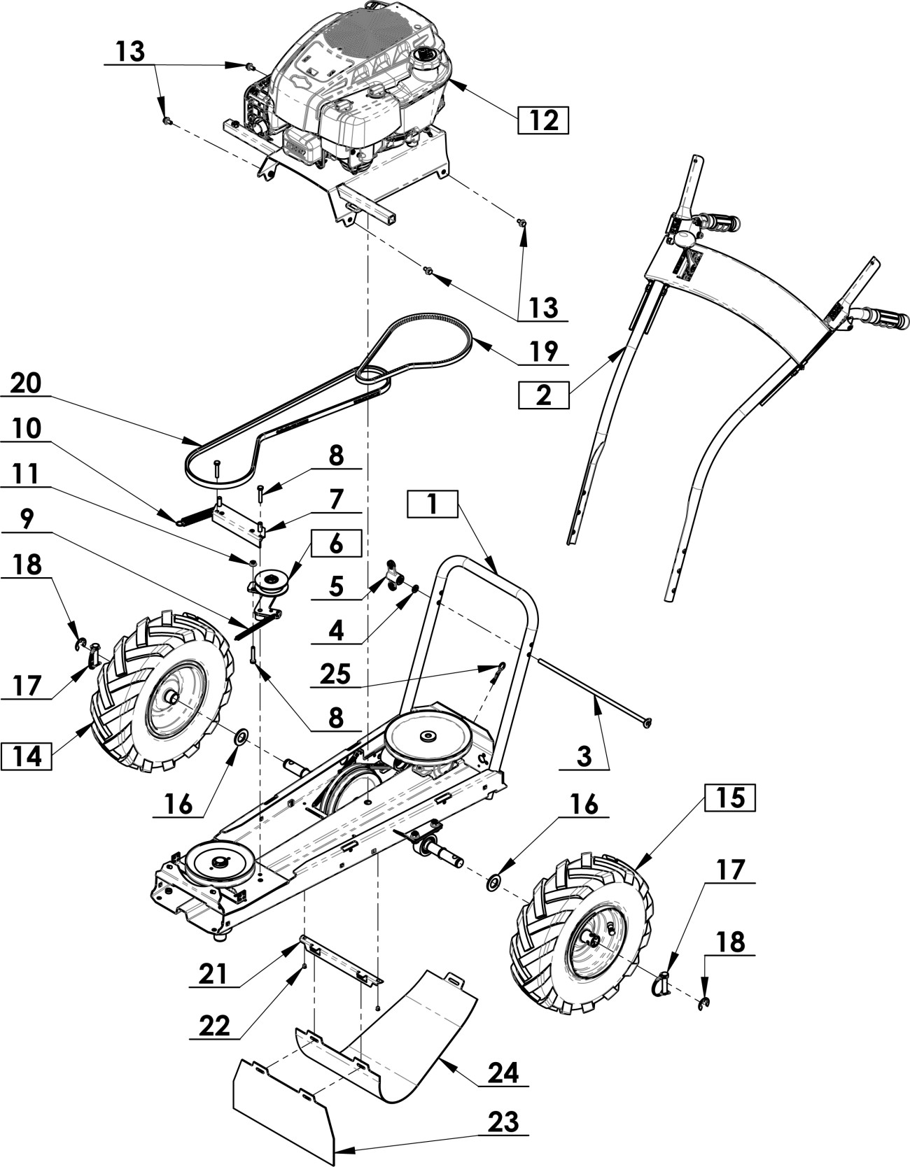 Podvozek jednoúčelový B