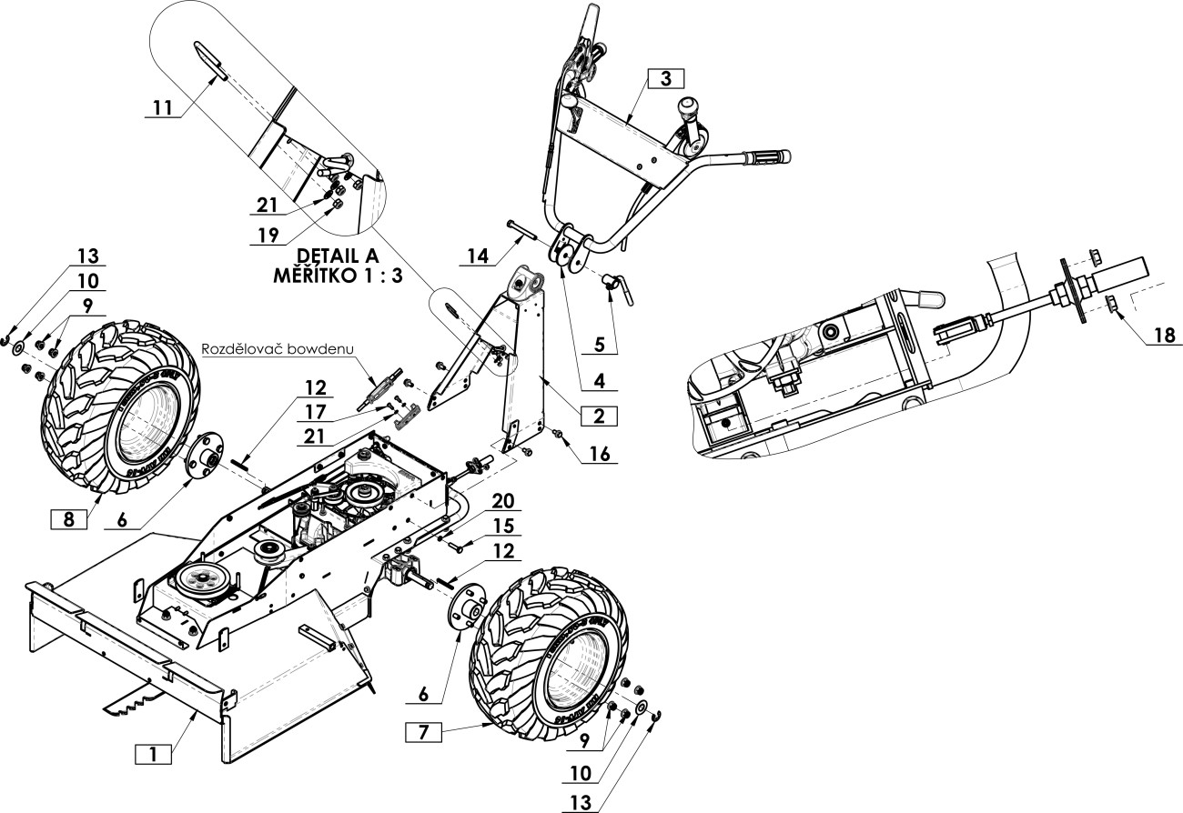 Rám s řídítky F-700HR (2019)