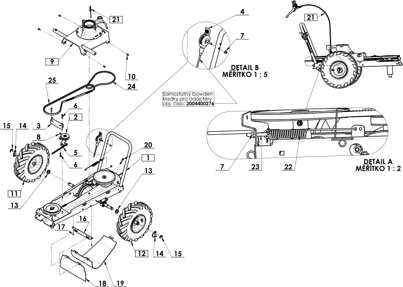 Podvozek adaptér AF-550