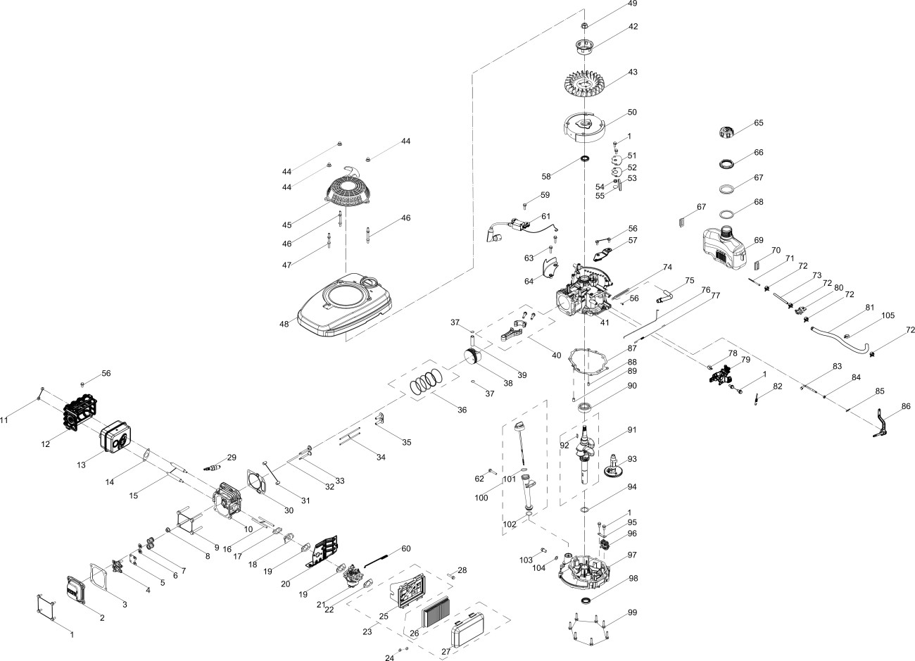 MOTOR ZONGSHEN XP200A