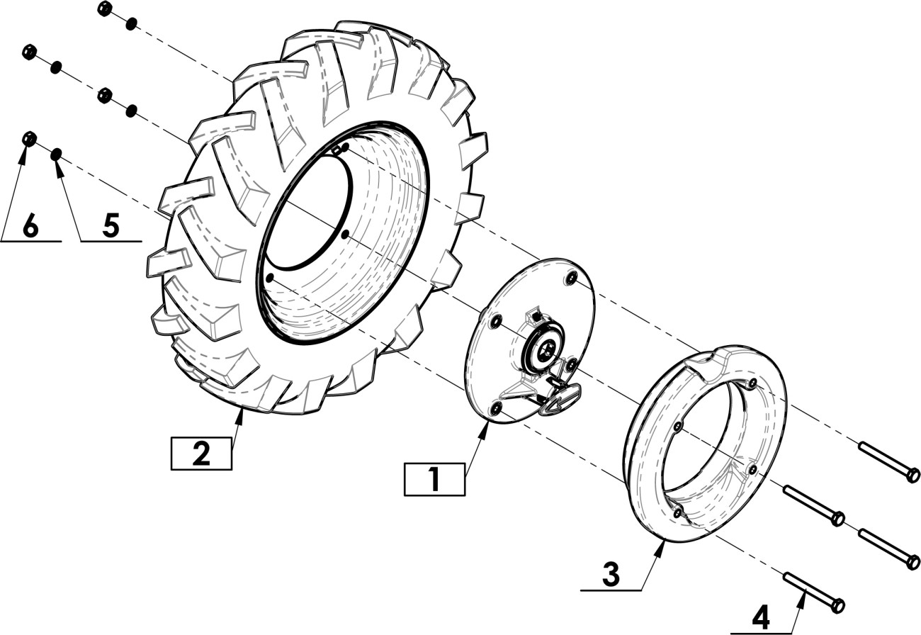 Kolo 5.00-12 GLOBAL pravé