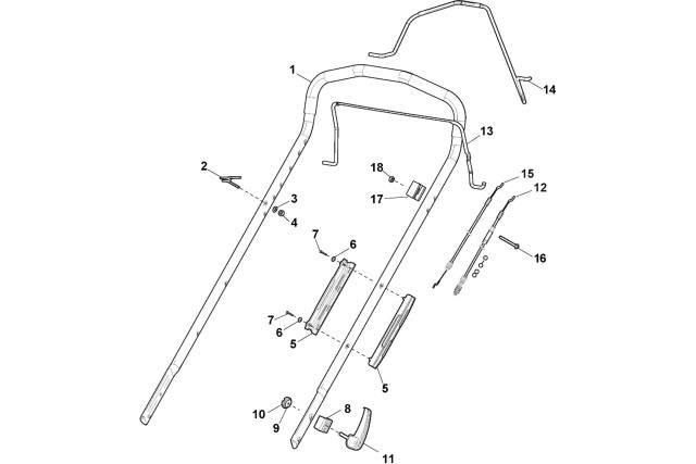 Rukojeť, horní část
