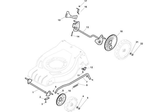 Nastavení výšky sečení