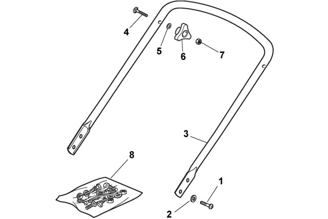 Rukojeť, spodní část