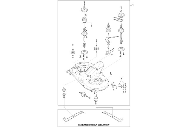 Horní disk sečení