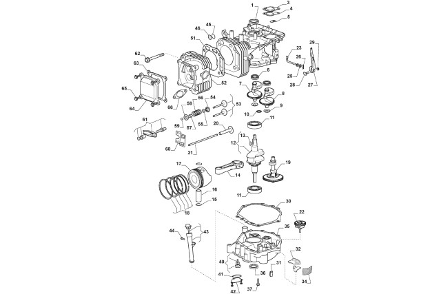 Motor - píst, kliková hřídel