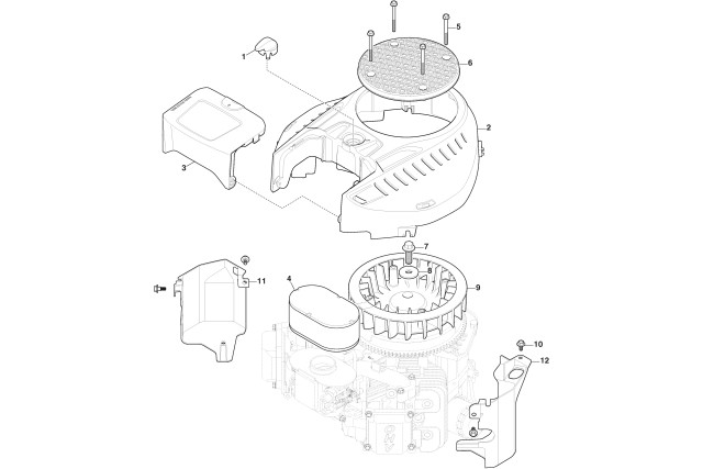 Kryt ventilátoru, čistič vzduchu