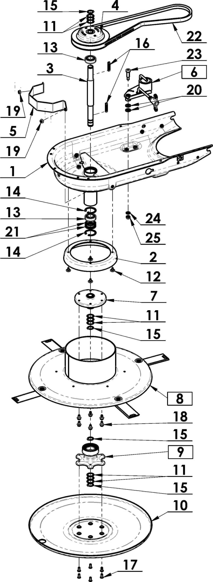 Bubnová sekačka základ