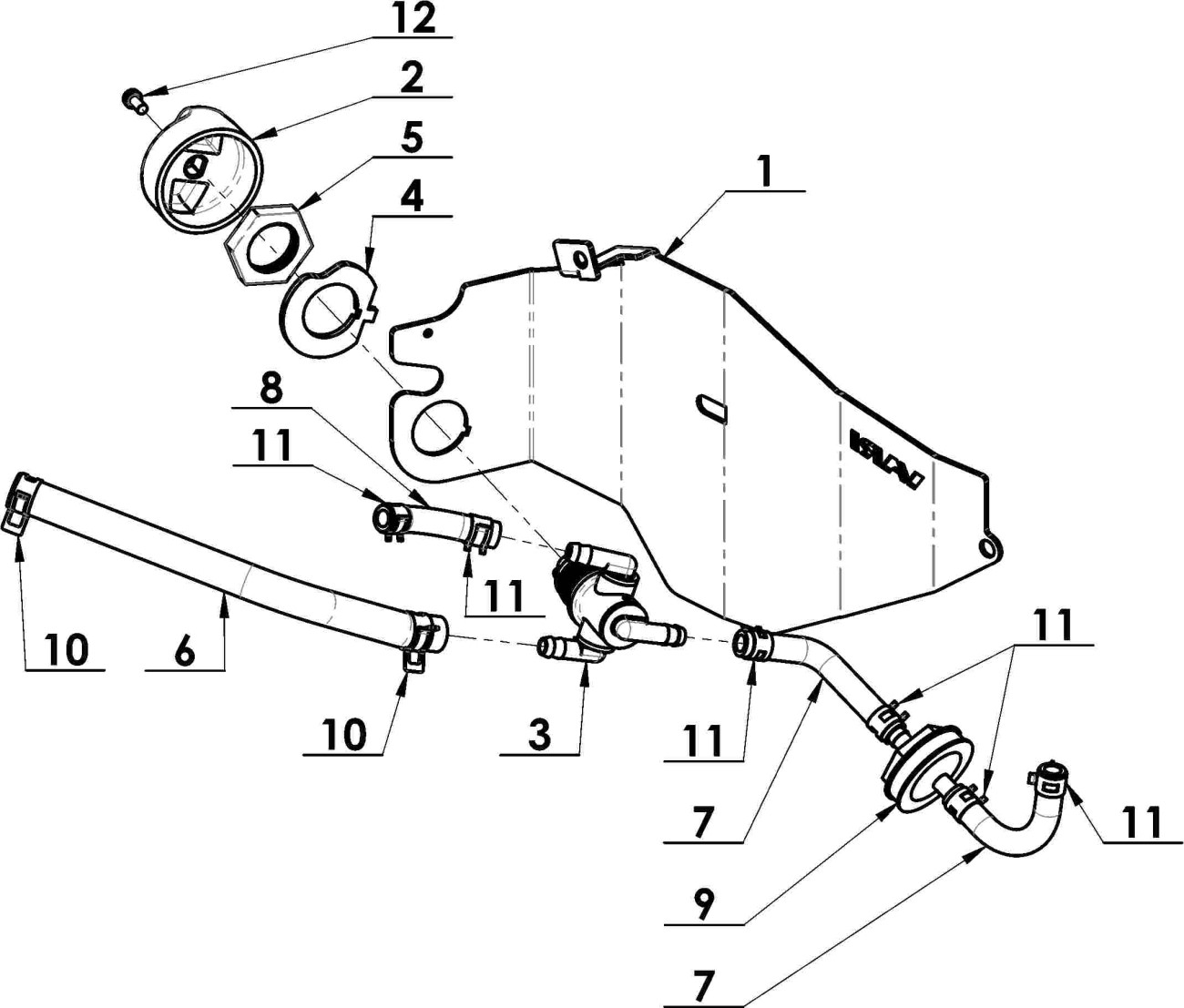 Palivový ventil KOHLER pro čerpadlo