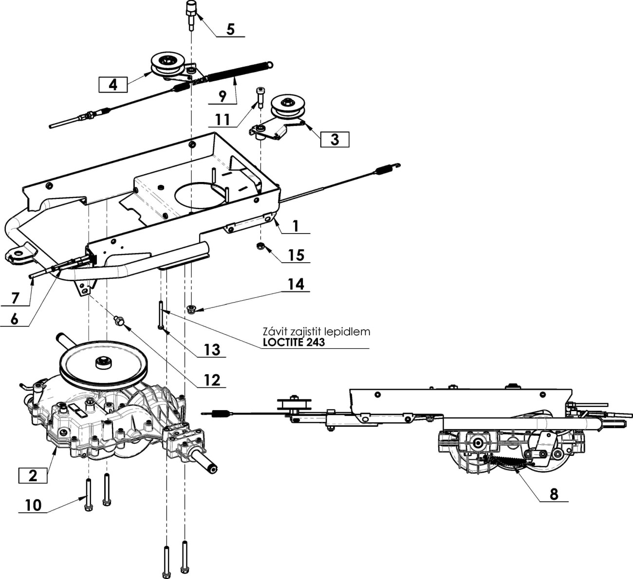 Spodní šasi sestava
