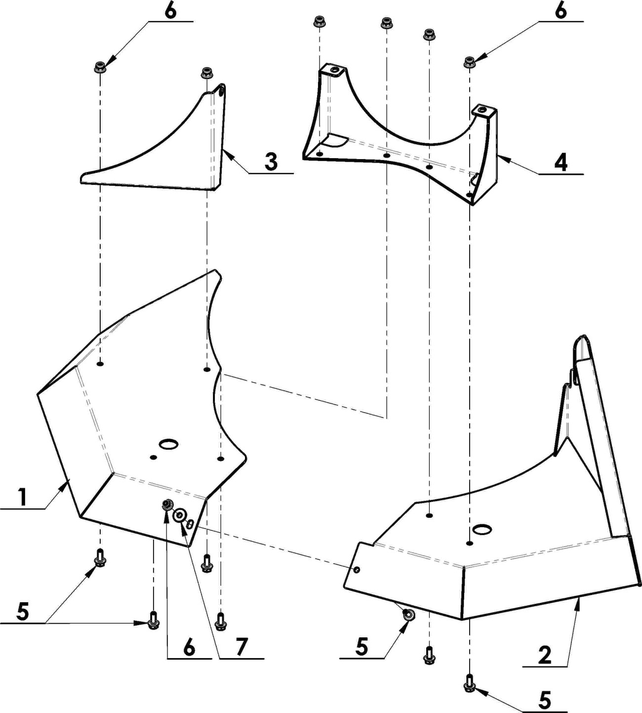 Kryt sečení RBS-700D úplný RAL9005