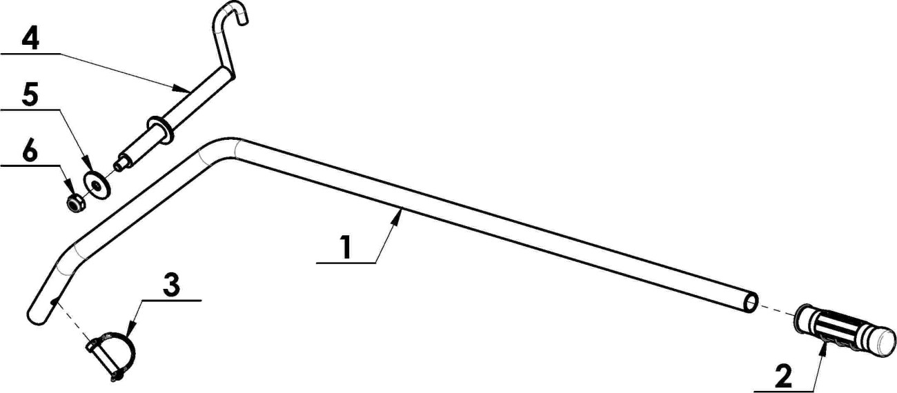 Páka zvedání ASR/DSK-317