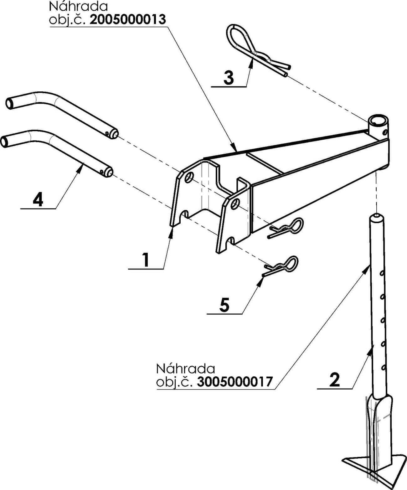 Nosič radličky s radličkou