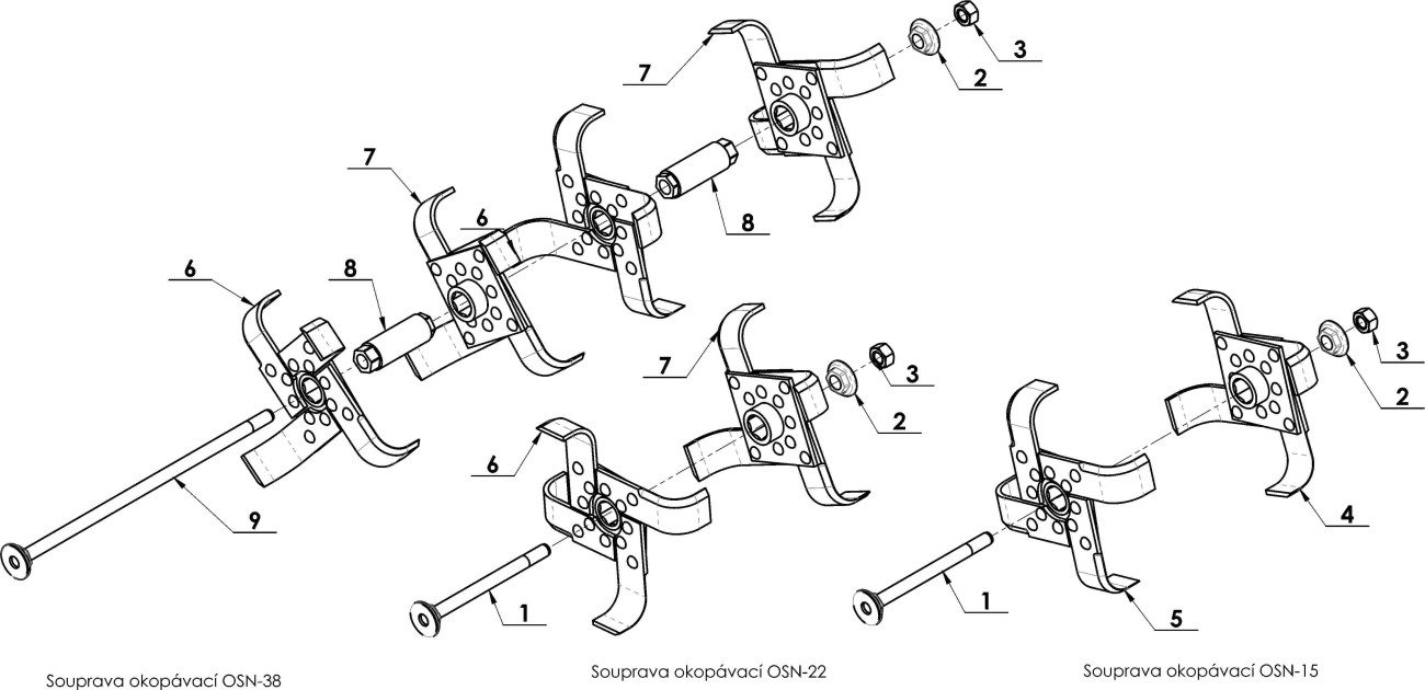 Souprava okopávací OSN-1