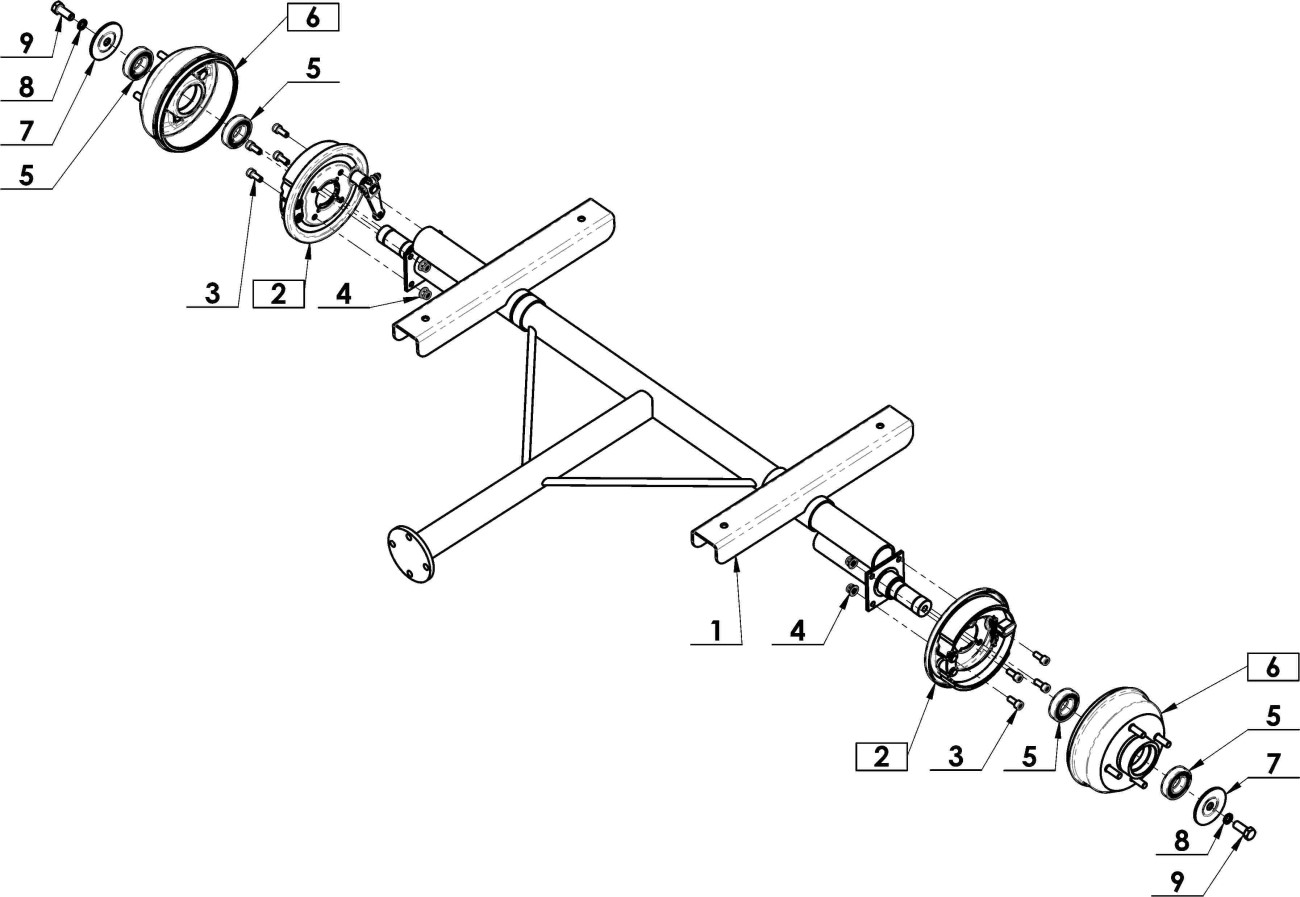 Náprava ANV-500 úplná