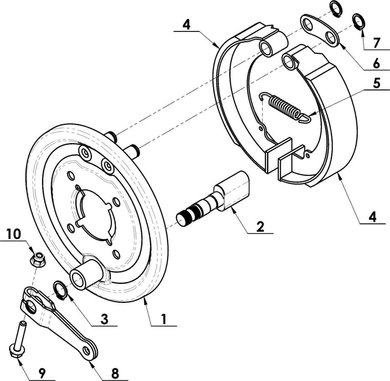 Brzda RUIRI pr.160 mm