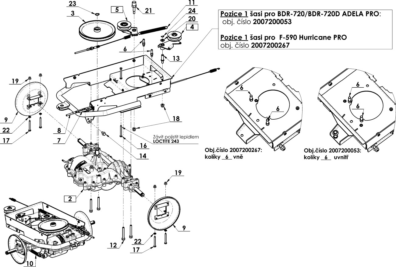 Spodní šasi sestava