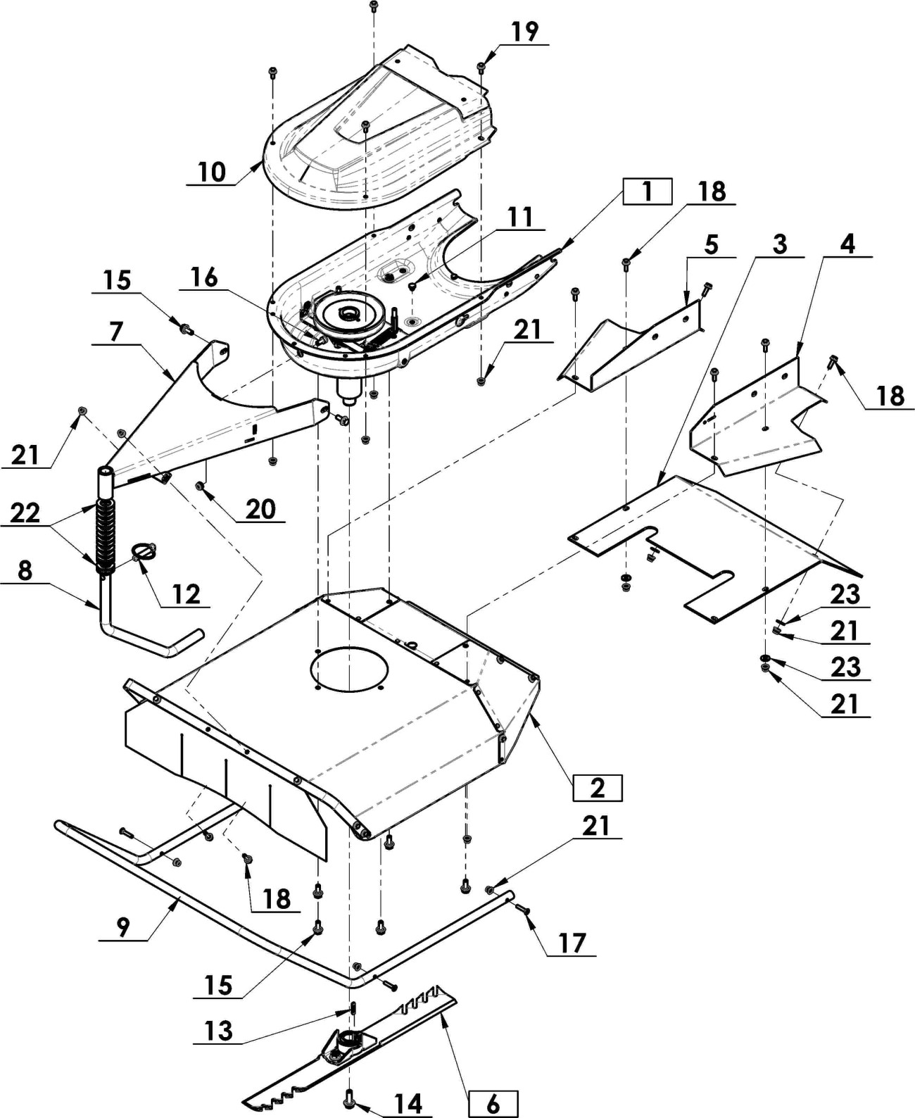 Mulčovač HPRO s kryty