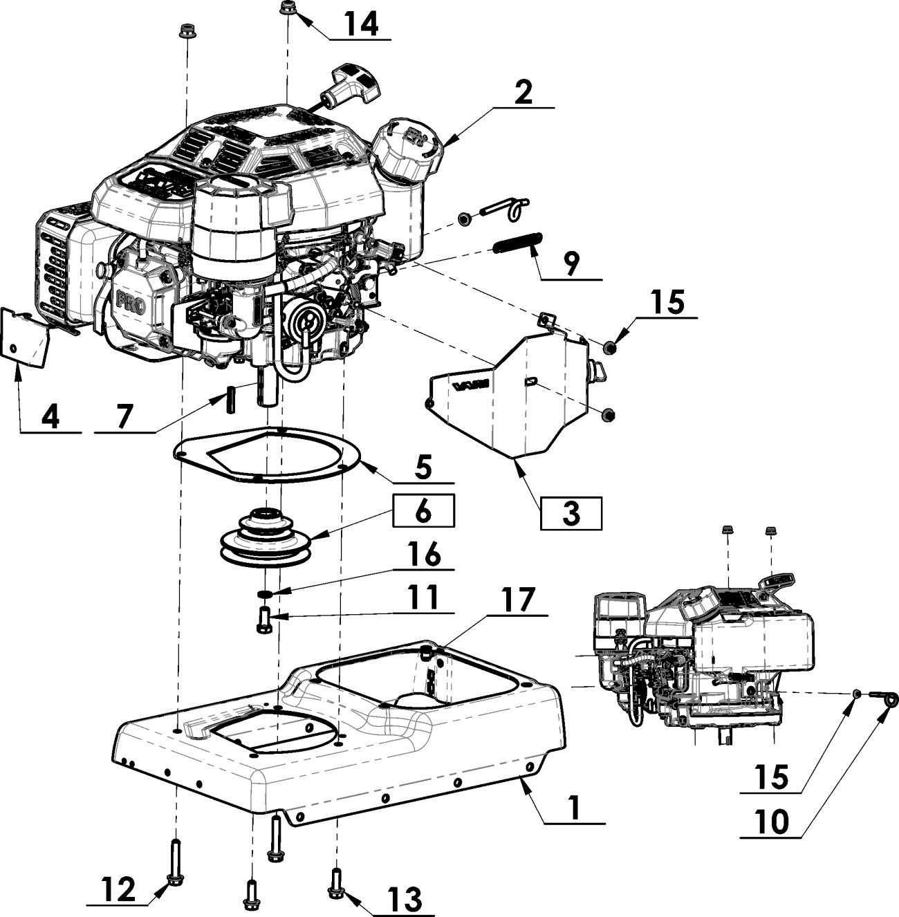 Motojednotka Hurricane PRO