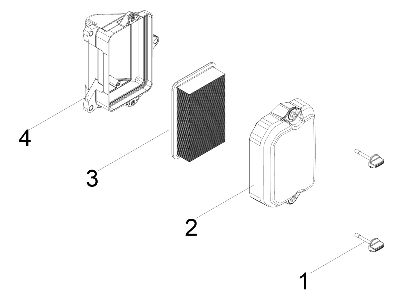 TELESO VZDUCHOVEHO FILTRU KOMPLETNI
