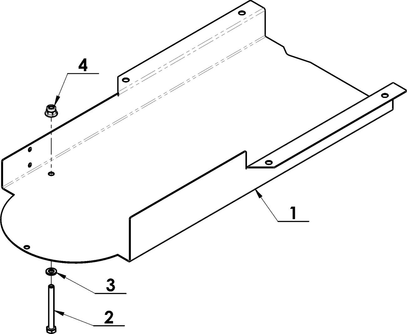 Kryt řemene CB-1000 PRO spodní úplný