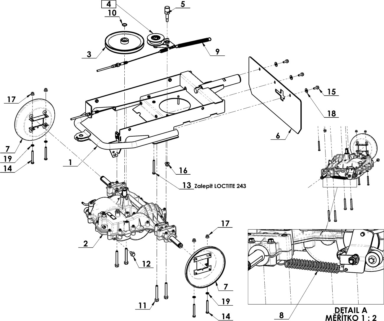 Spodní šasi sestava CB-1000 PRO