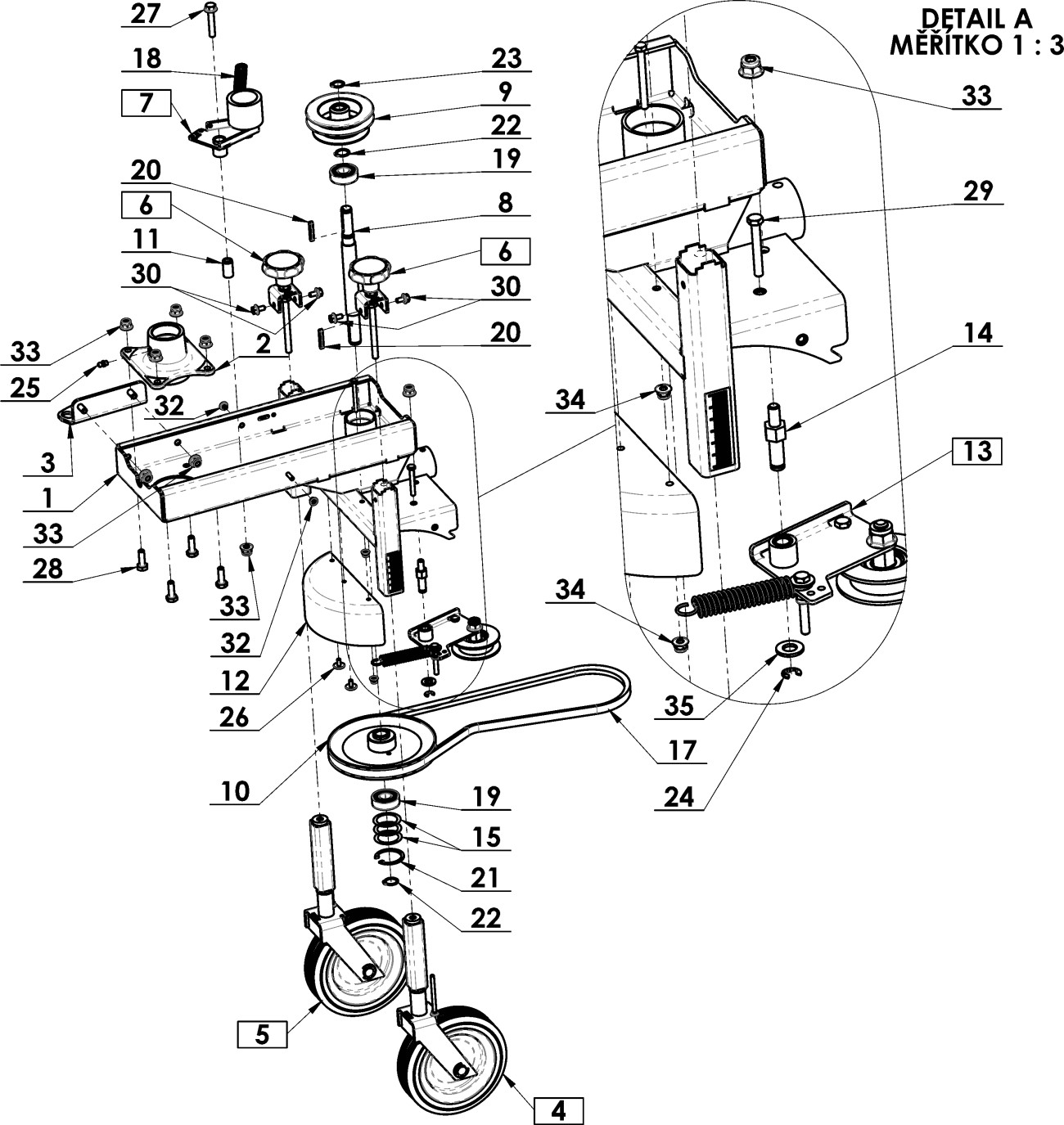 Pohon kartáče CB-1000 PRO