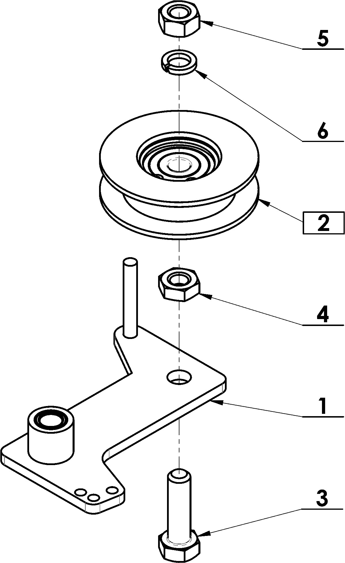 Napínaci kladka AS 604T